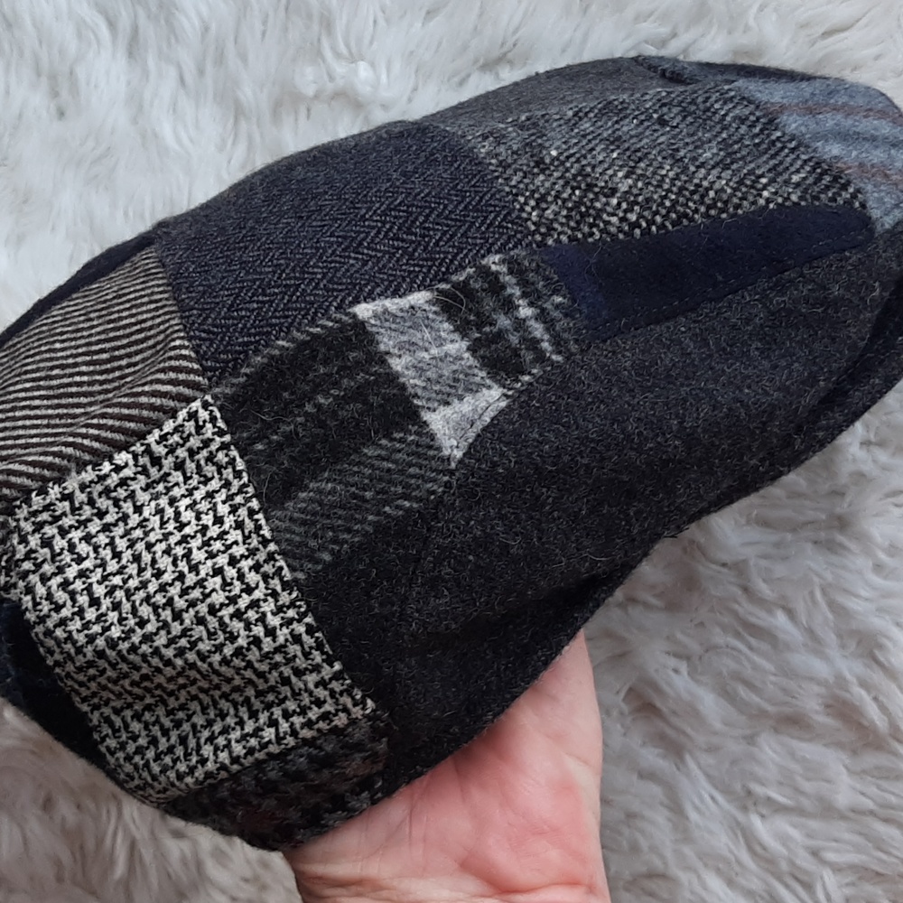 Brooks Brothers Patchwork Tweed Flat Cap XL